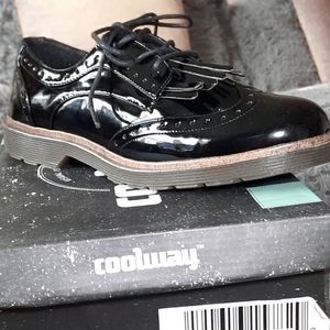 Black Patten Leather Oxford